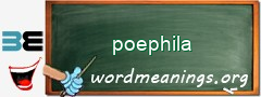 WordMeaning blackboard for poephila